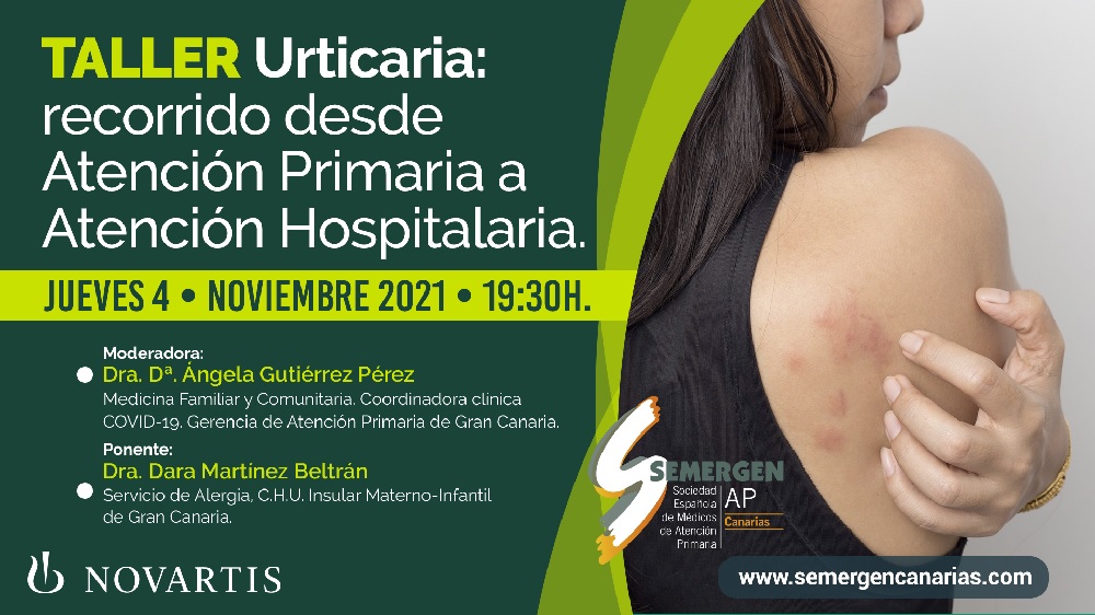 Taller: Urticaria: recorrido desde Atencin Primaria a Atencin Hospitalaria