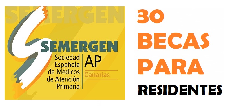 30 Becas de inscripci�n para residentes que presenten casos cl�nicos, trabajos originales o proyectos de investigaci�n en el 18� Congreso SEMERGEN Canarias a celebrarse en 2027.
