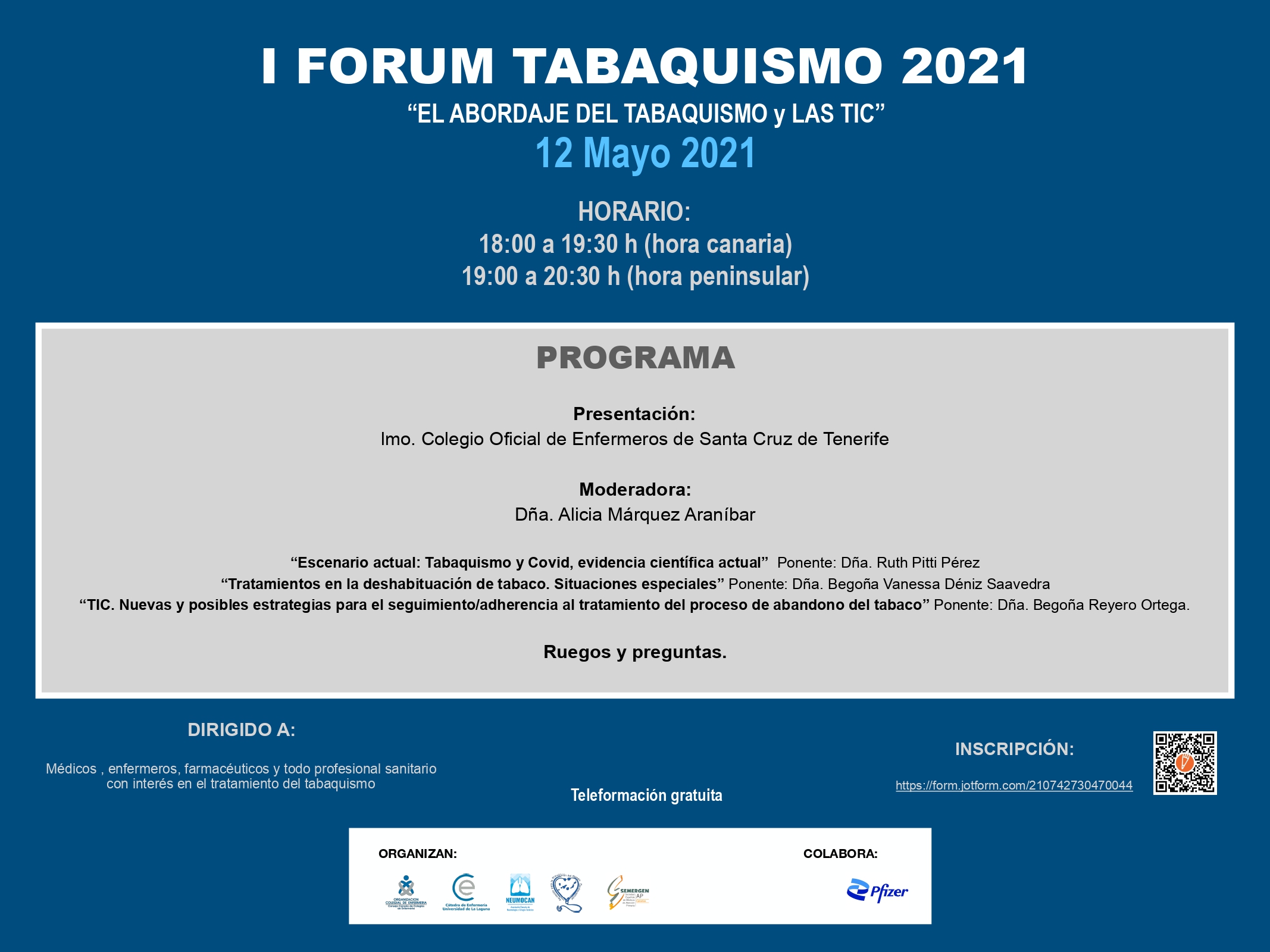 I FORUM TABAQUISMO 2021 